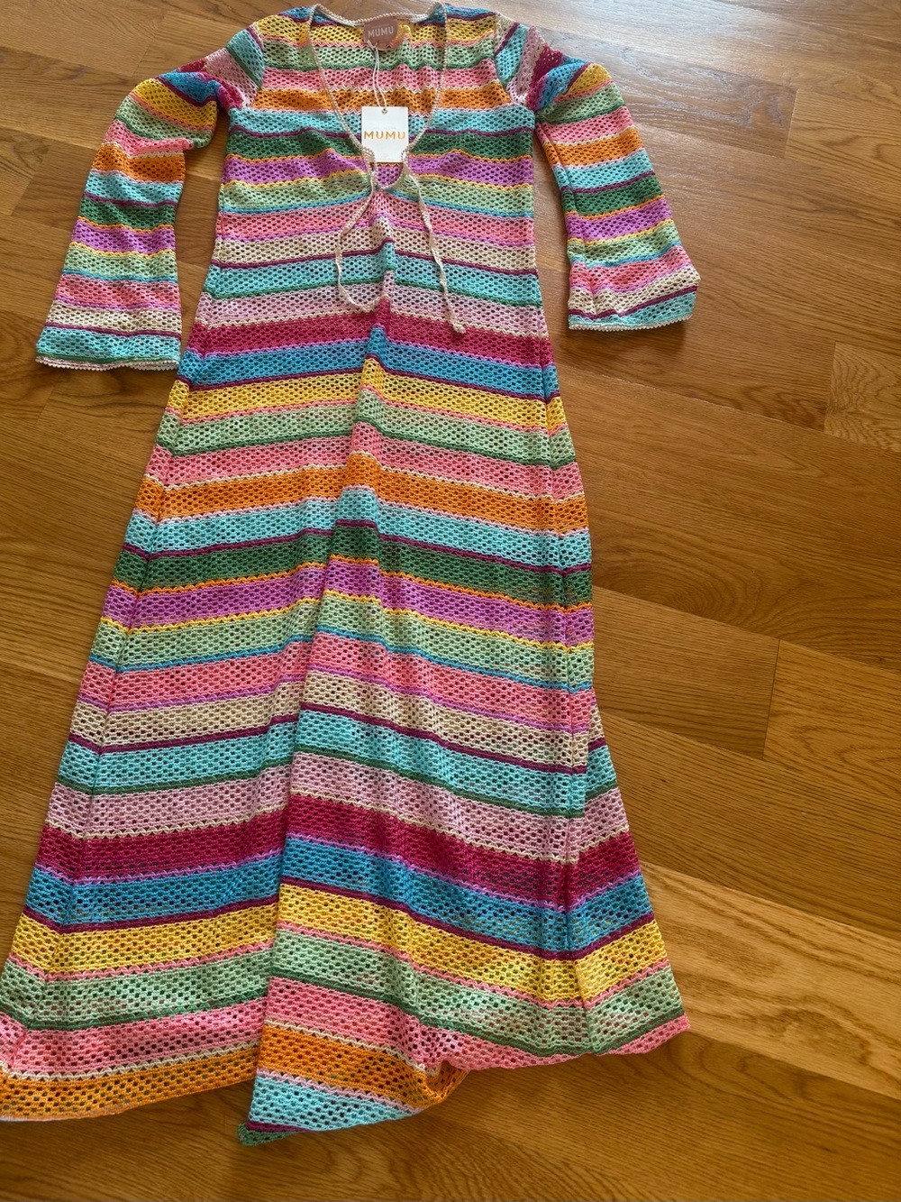 Show Me Your Mumu Vacay Crochet Maxi Coverup - Picture 3 of 7